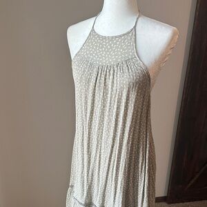 O'Neill Halter Mini Pattern Dress Sage Green